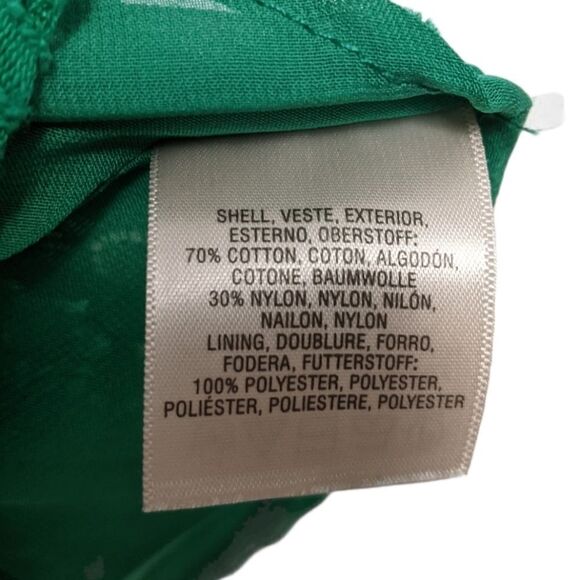 Anthropologie MOULINETTE SOEURS Green Lace Peplum Top 0 - Picture 5 of 7